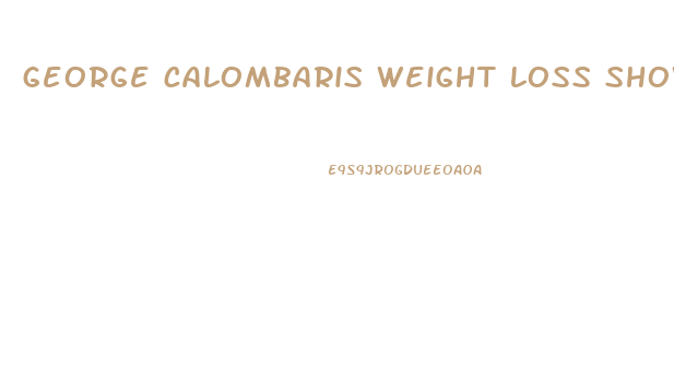 george calombaris weight loss show diet