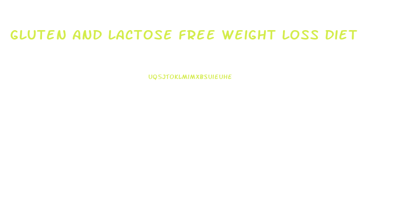 gluten and lactose free weight loss diet