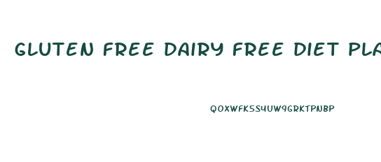 gluten free dairy free diet plan for weight loss