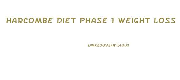 harcombe diet phase 1 weight loss