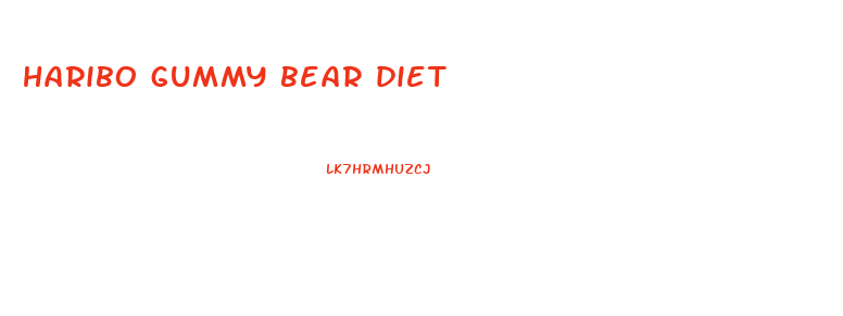 haribo gummy bear diet