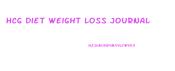 hcg diet weight loss journal