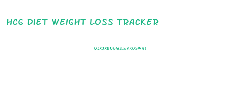 hcg diet weight loss tracker