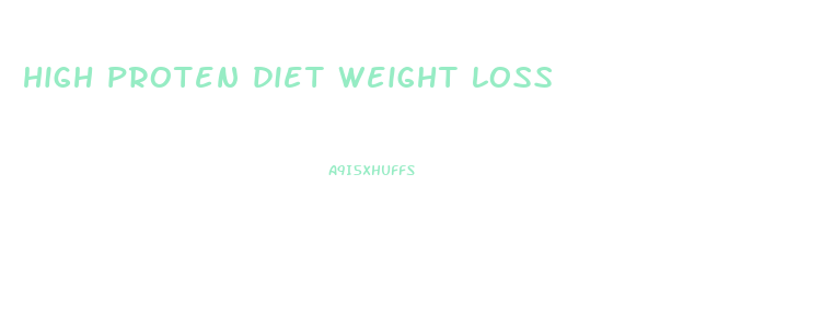 high proten diet weight loss