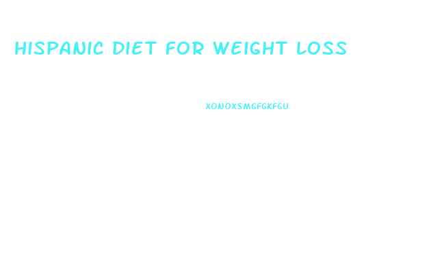 hispanic diet for weight loss