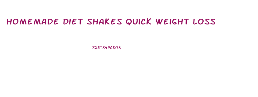 homemade diet shakes quick weight loss