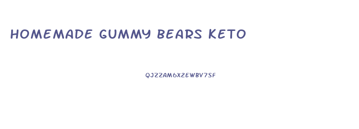 homemade gummy bears keto