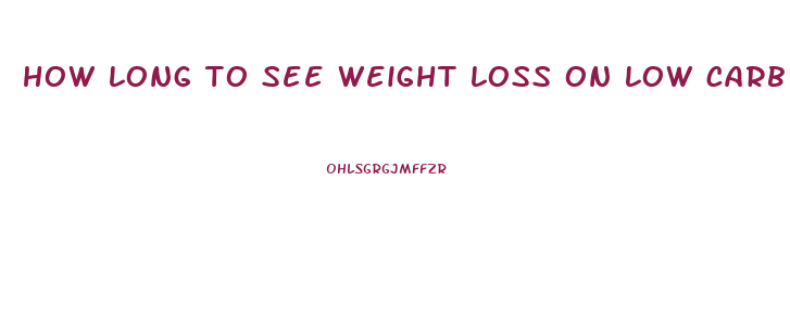 how long to see weight loss on low carb diet