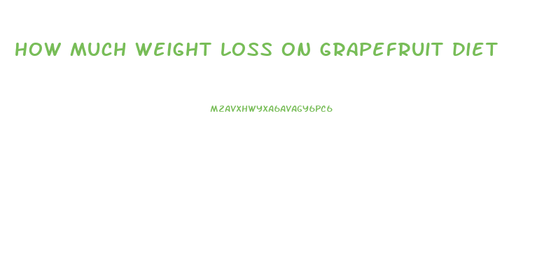how much weight loss on grapefruit diet