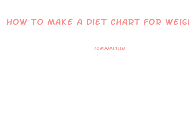 how to make a diet chart for weight loss