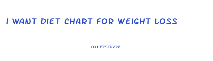 i want diet chart for weight loss