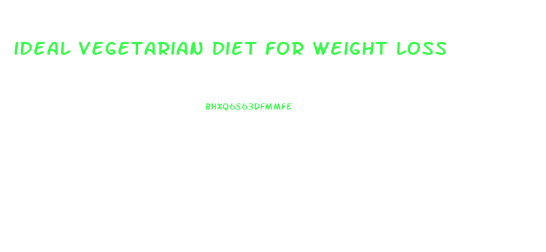 ideal vegetarian diet for weight loss