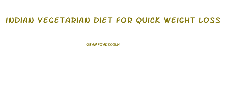 indian vegetarian diet for quick weight loss