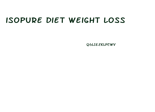 isopure diet weight loss