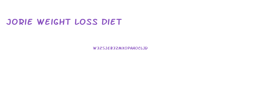 jorie weight loss diet