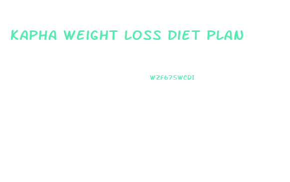 kapha weight loss diet plan