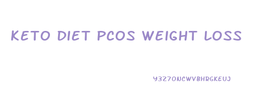 keto diet pcos weight loss