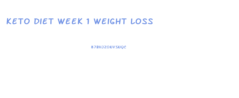 keto diet week 1 weight loss