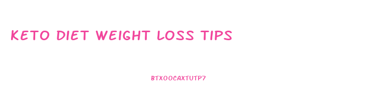 keto diet weight loss tips