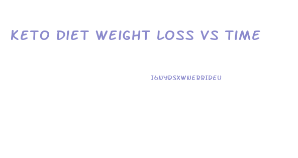 keto diet weight loss vs time