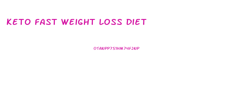 keto fast weight loss diet