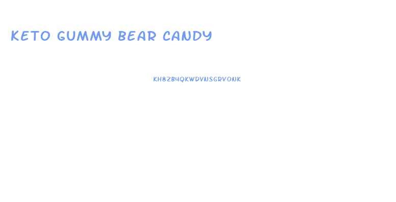 keto gummy bear candy