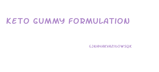 keto gummy formulation