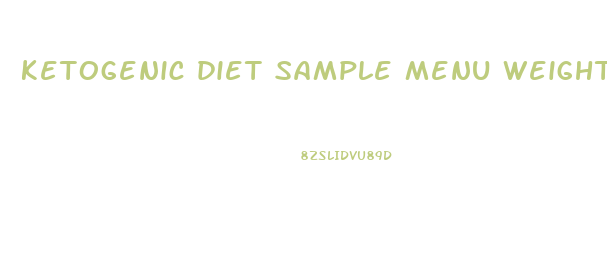 ketogenic diet sample menu weight loss