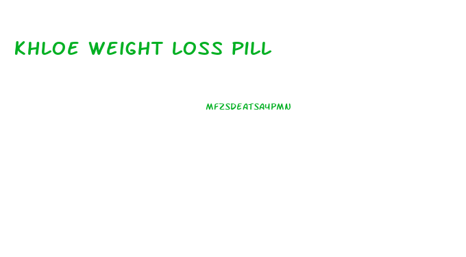 khloe weight loss pill