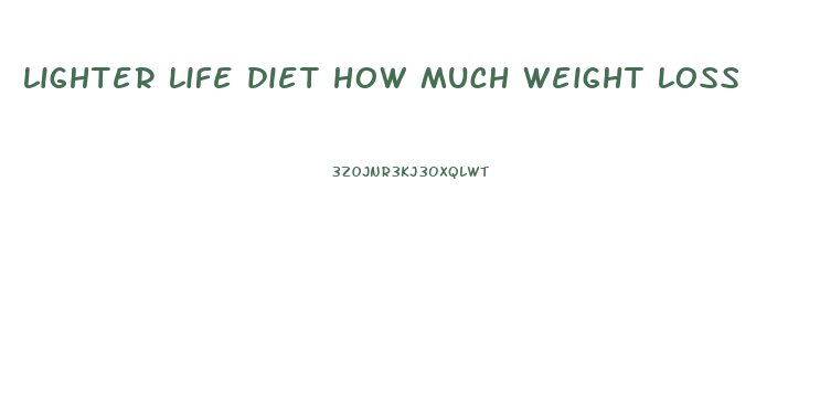 lighter life diet how much weight loss