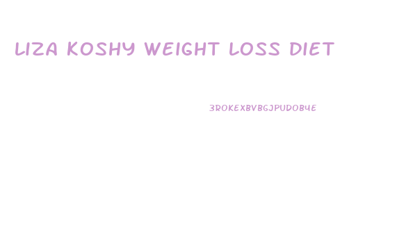 liza koshy weight loss diet