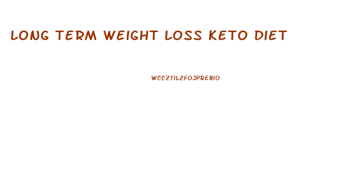 long term weight loss keto diet