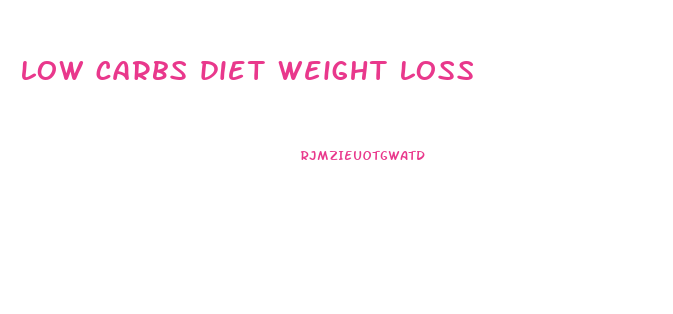 low carbs diet weight loss