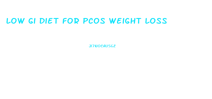 low gi diet for pcos weight loss
