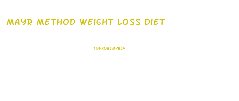 mayr method weight loss diet