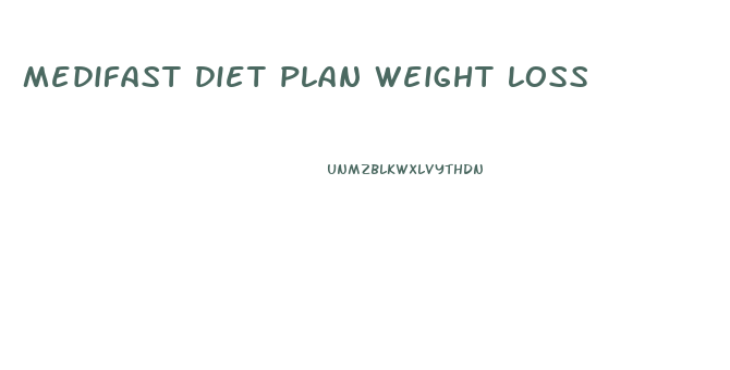 medifast diet plan weight loss