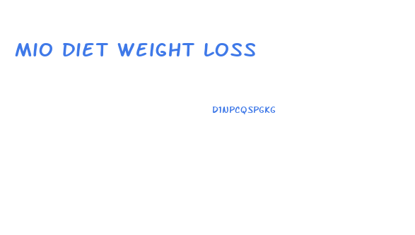 mio diet weight loss