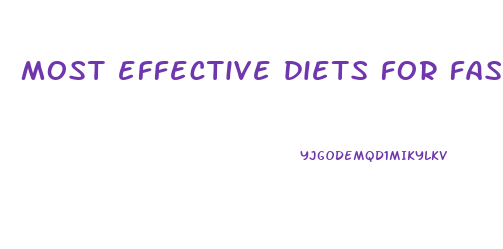most effective diets for fast weight loss