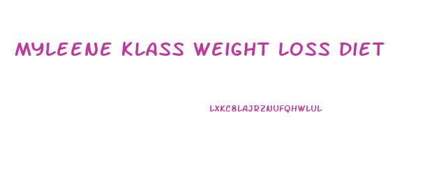 myleene klass weight loss diet