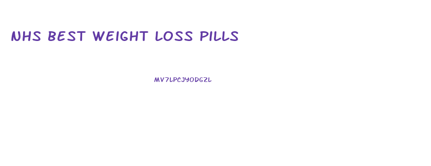 nhs best weight loss pills