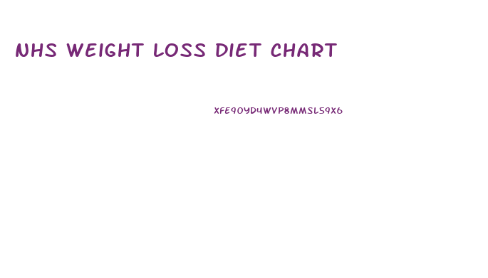 nhs weight loss diet chart
