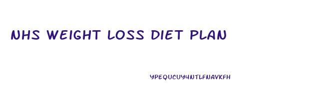 nhs weight loss diet plan