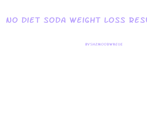 no diet soda weight loss results