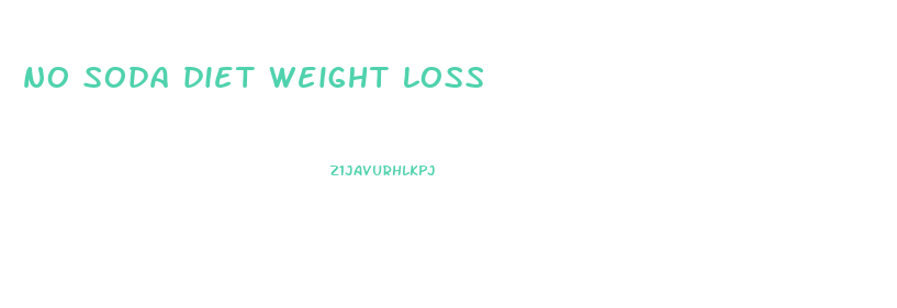 no soda diet weight loss