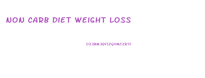 non carb diet weight loss