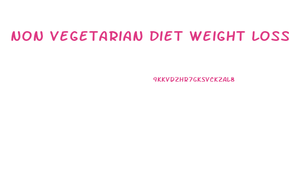 non vegetarian diet weight loss