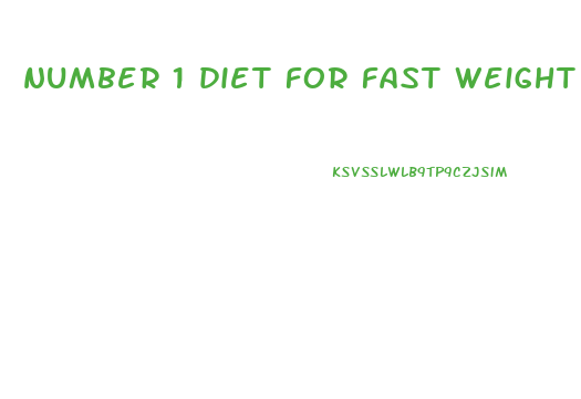 number 1 diet for fast weight loss