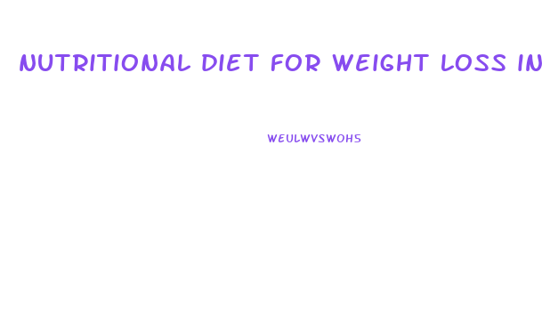 nutritional diet for weight loss in dubai