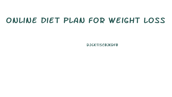 online diet plan for weight loss