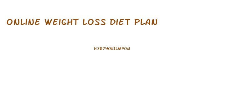 online weight loss diet plan